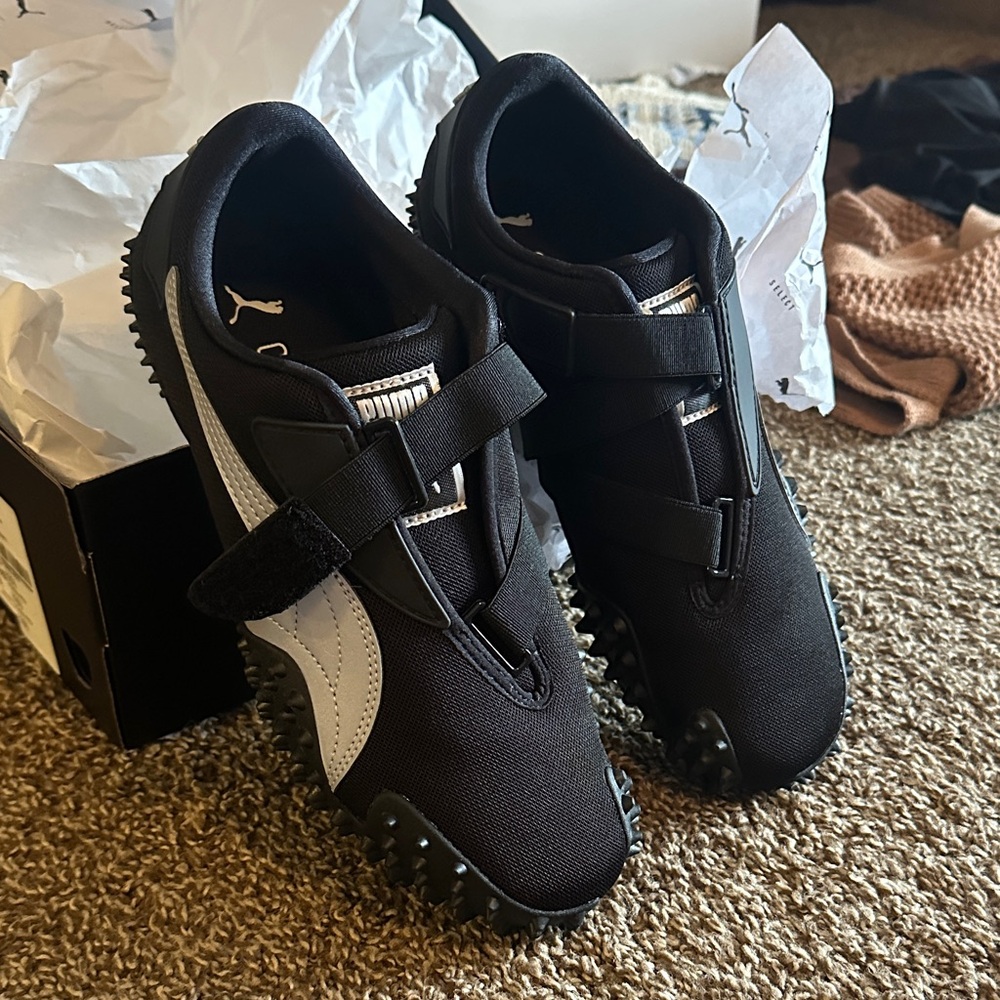 Puma Black and White Women's Mostro OG Sneakers